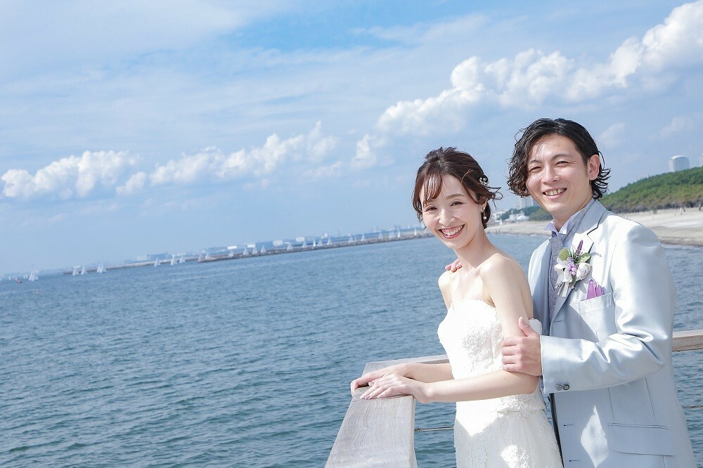 浜辺だけじゃない 千葉県で桟橋撮影ができるビーチフォトウエディング 和装で挙げる結婚式 前撮り撮影の華雅苑